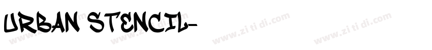 Urban Stencil字体转换